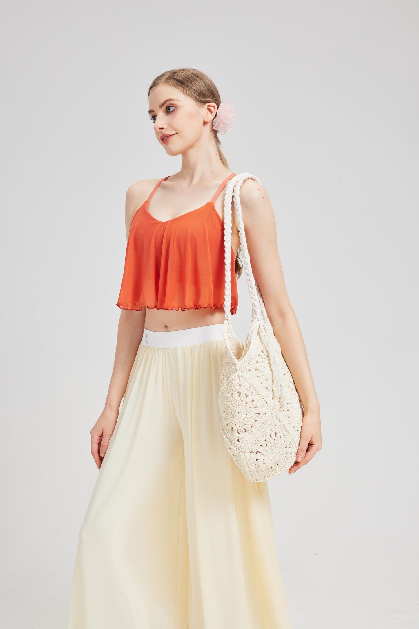 Cotton Thread Shoulder Bag