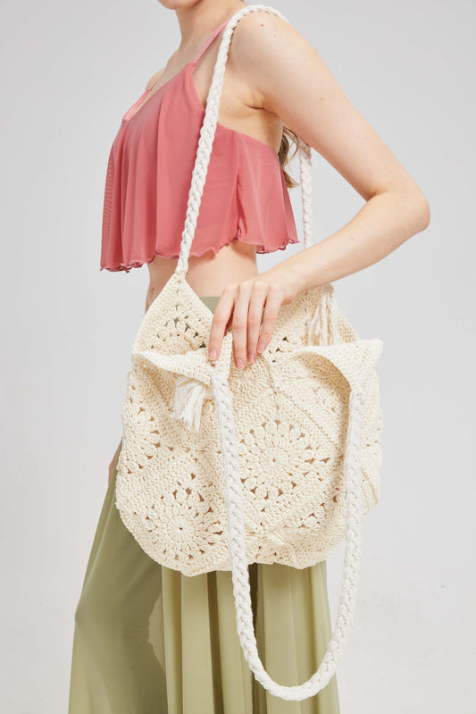 Cotton Thread Shoulder Bag
